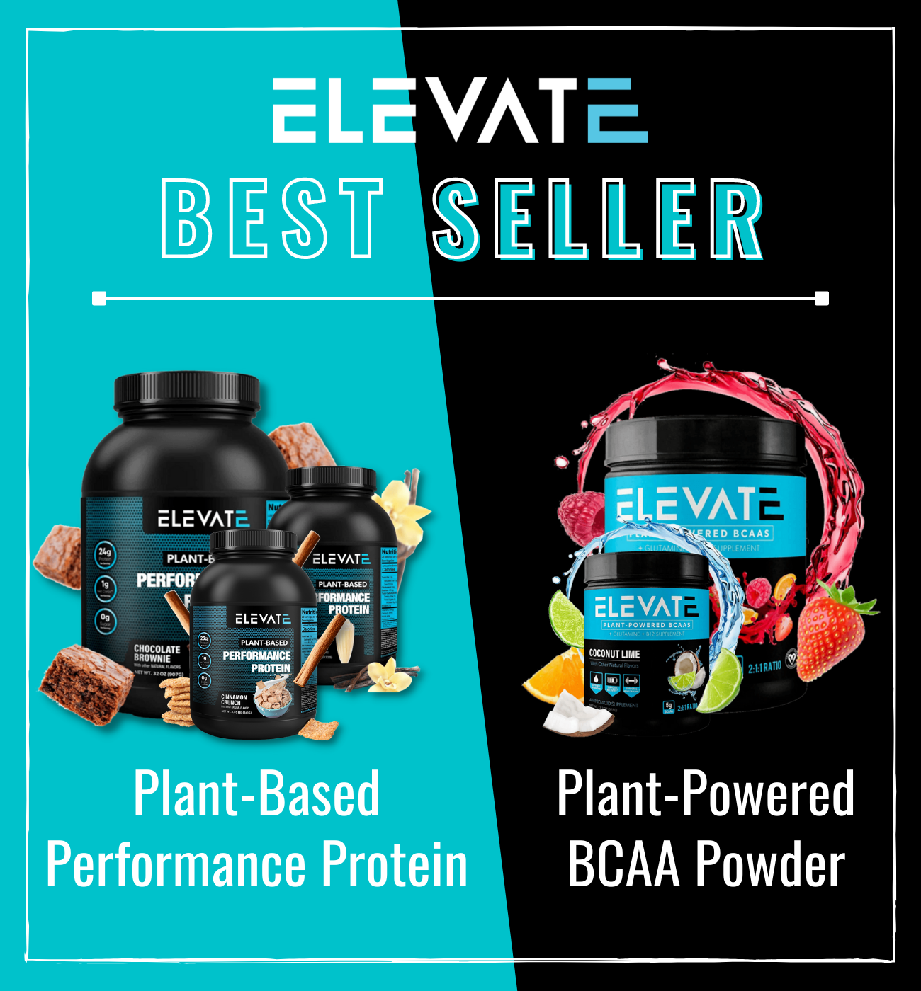 plant powdered pre workout energy powder by Elevate Nutrition