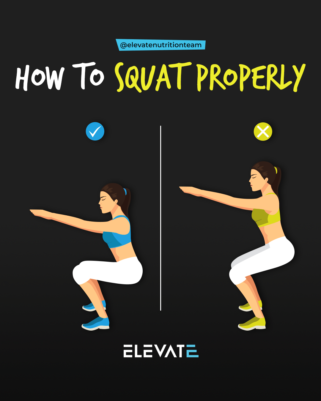 Elevate Nutrition Squat Guide How to Squat Properly