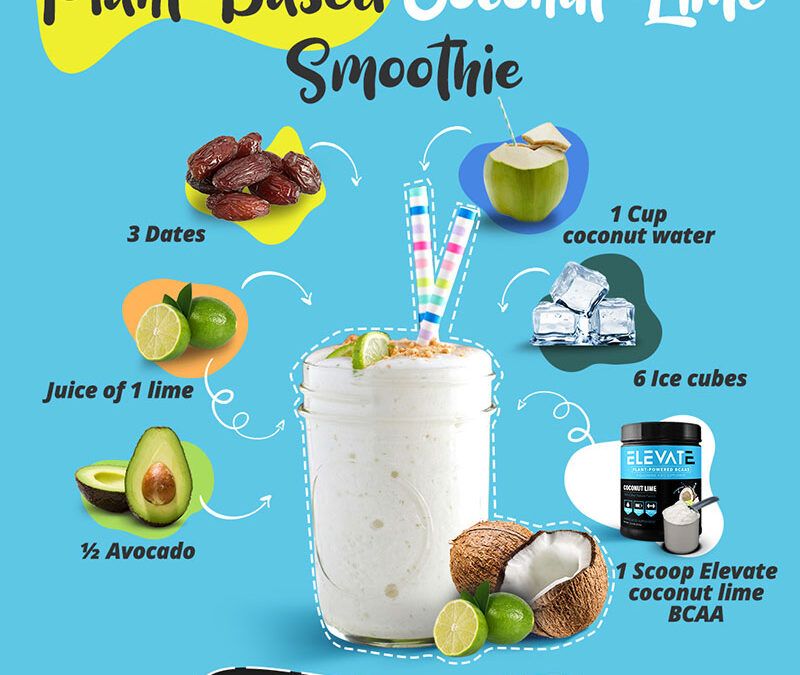 Plant-Based Coconut Lime BCAA Smoothie