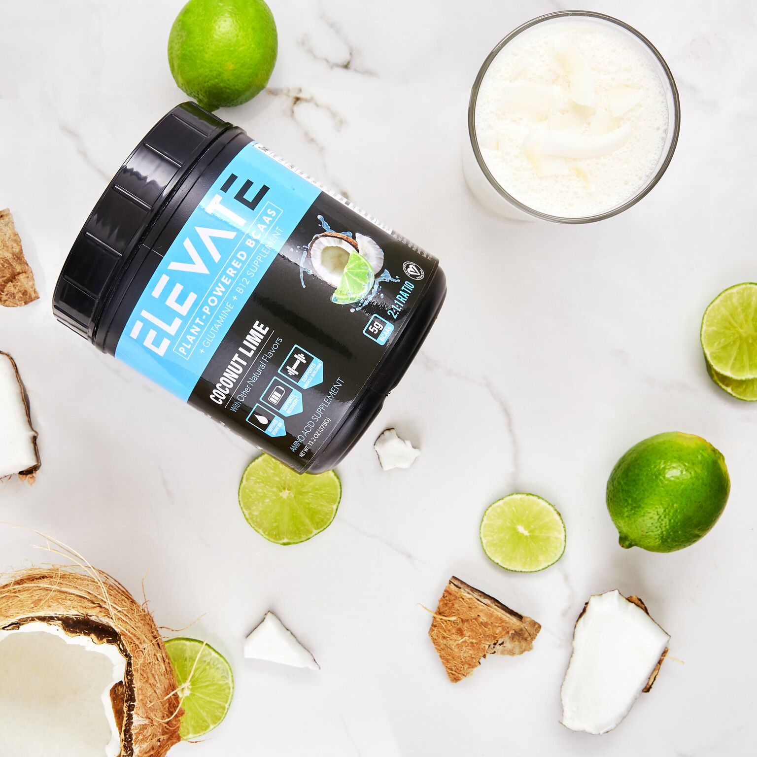 coconut lime plant based bcaa pop up