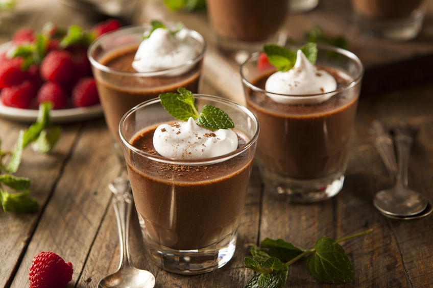 double chocolate protein pudding