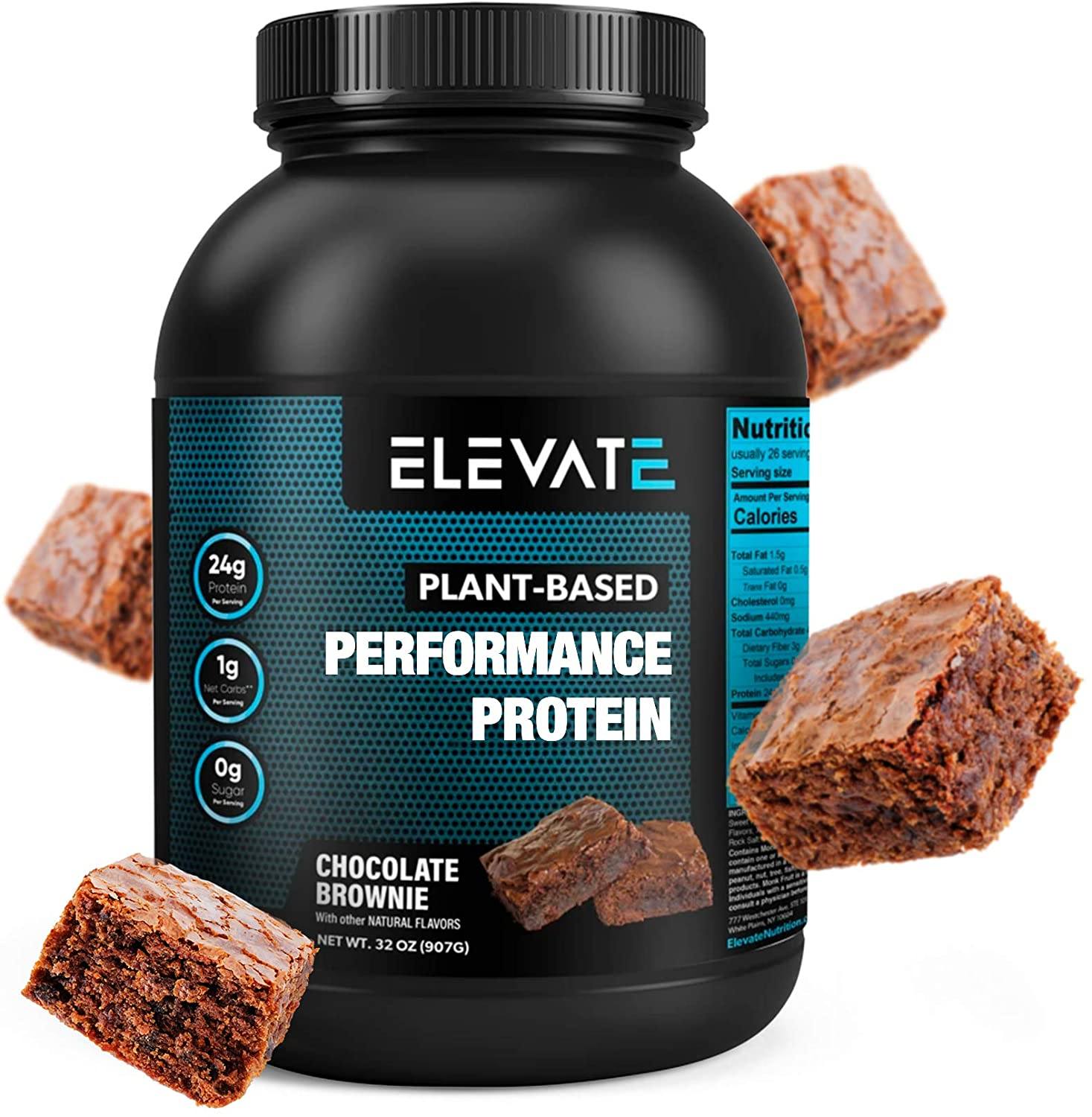 plant-based-chocolate-brownie-protein-powder-by-Elevate-Nutrition