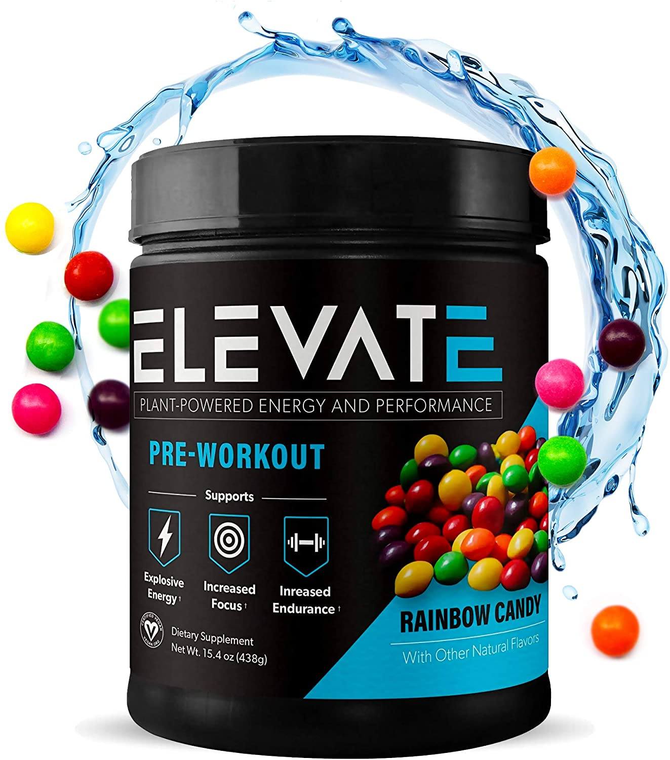 plant powdered pre workout energy powder by Elevate Nutrition 1